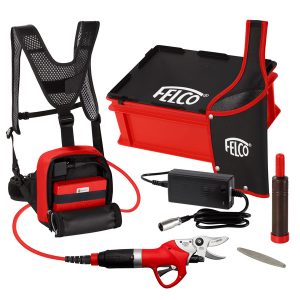 Kit electric pruning shear with compact battery and PowerPack - FELCO 802
