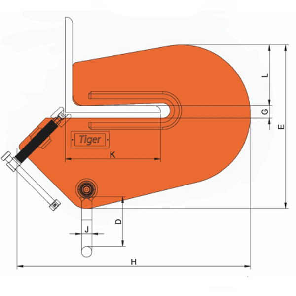 Adjustable Angle Beam Clamp BCA- Series – Tiger Lifting