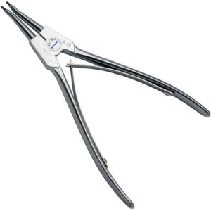 Straight-nosed external pliers 474-A1-4, chrome-plated handle, Elora