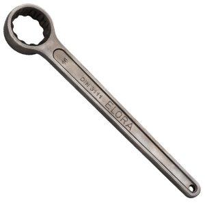 Single end ring spanner 88-, straight pattern, Elora Germany