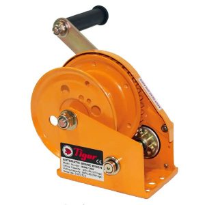 The Tiger Brake Winch is a versatile, high-quality winch with automatic load-actuated brake, enclosed components for protection, and various models (800lbs to 2600lbs). It offers flexibility, durability, and safety.