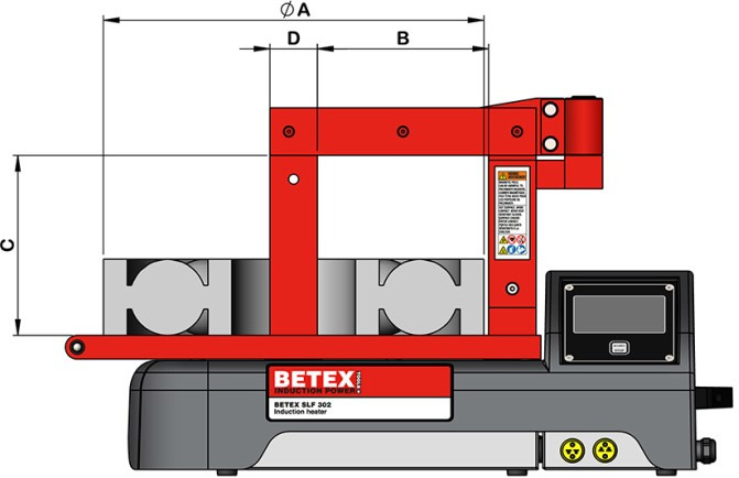 Induction heater BETEX SLF 302, SMART – heats up to 100kg