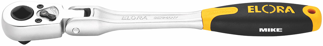 Reversible ratchet ELORA 770-L1G with hinge 1/2 inch