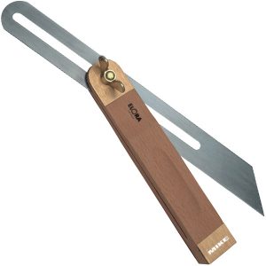 Angle measuring bevel ELORA 1567H with rotating wooden handle