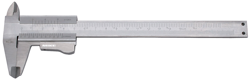 Precision vernier caliper ELORA 1512, measuring range 150 mm