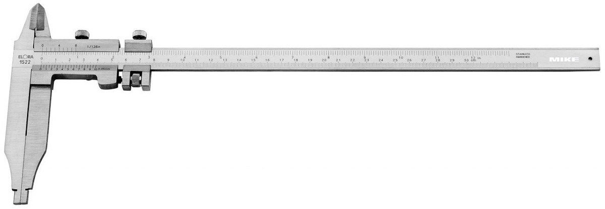 Stainless steel workshop caliper ELORA 1522-300, 300mm/12″s