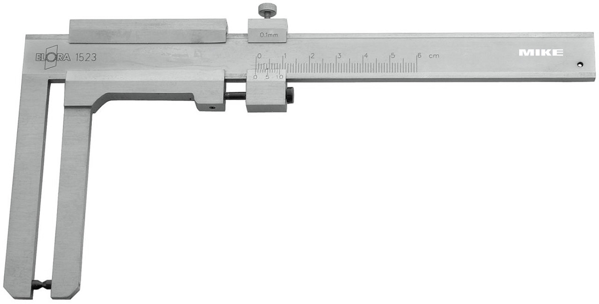 Precison vernier caliper for brake discs ELORA 1523, measuring range 60mm