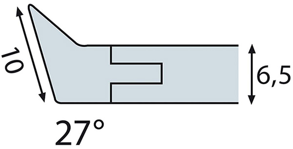 ELORA 4640-F E 2K, Tungsten carbide oblique cutter ESD