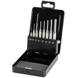 Pin punch set ELORA 270-S8 with 8 pcs guide sleeve
