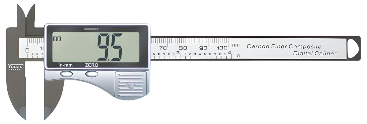 Digital caliper 100mm carbon fiberglass 202202 Vogel Germany