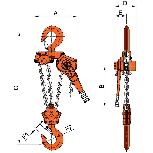 Tiger Lifting PLH-1000 Hand Chain Hoist