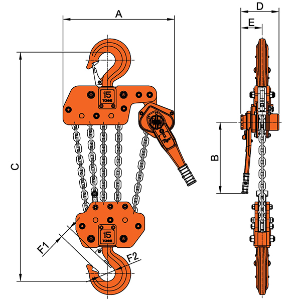 Tiger Lifting PLH-1500 Hand Chain Hoist