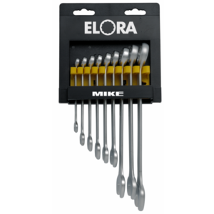 Combination spanner set ELORA 205-KH9 from 8mm to 22mm