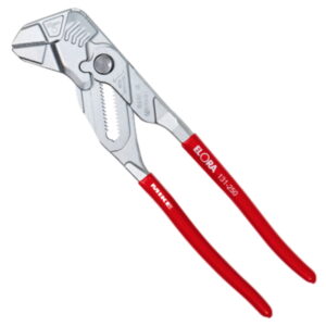 Plier wrench ELORA 131-250 smooth jaws gripping and powerful pressing