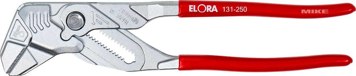 Plier wrench ELORA 131-250 smooth jaws gripping and powerful pressing