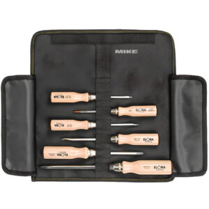 ELORA 600-S6 wood screwdriver set in anniversary roll-up bag